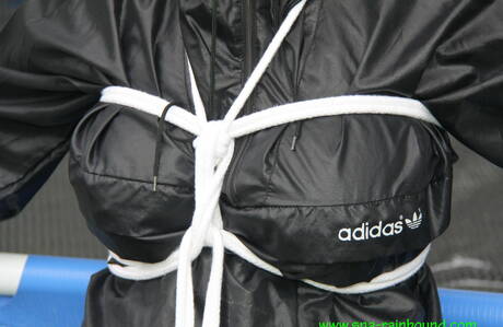 Shiny Nylon Arts Rain Bound invite you to explore a free pics with alluring femme in kinky bdsm fantasies